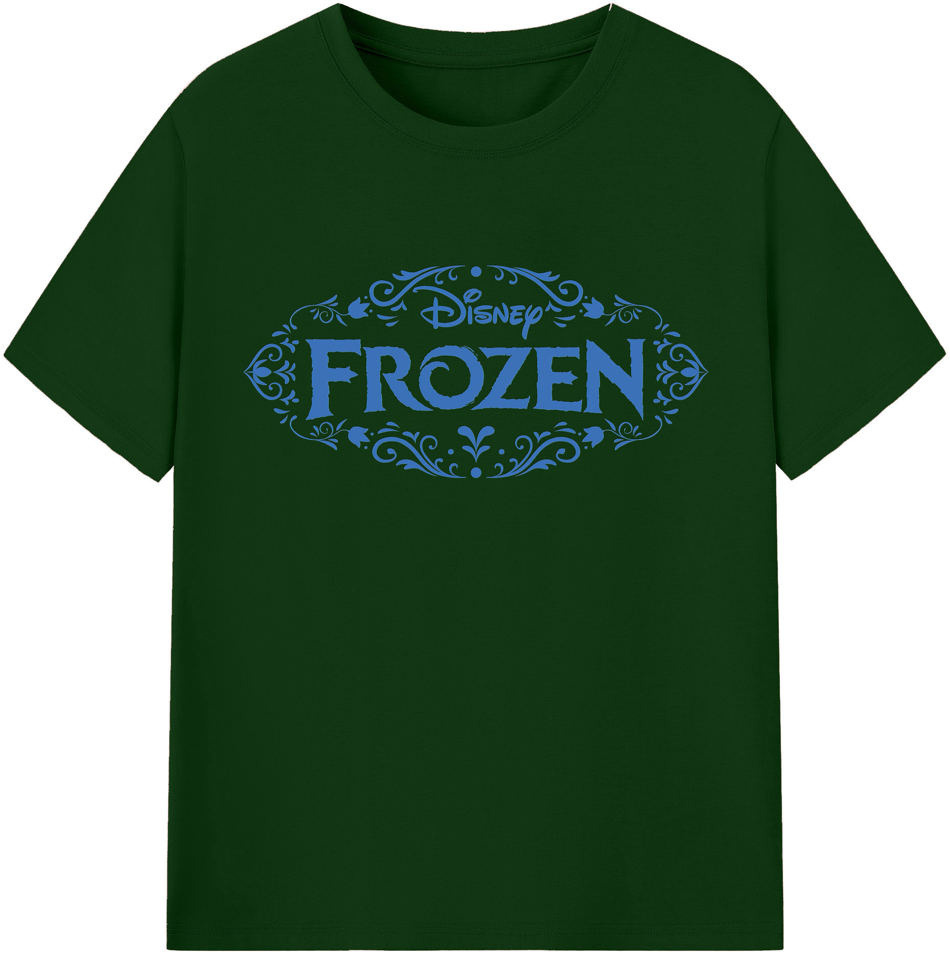 （画像用） アナと雪の女王 アンナ エルサ Frozen Anna Elsa 綿100％半袖Tシャツ（フロントプリント）